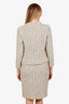 Pre-loved Chanel™ 2011 Runway Multicolour Tweed Sequin Jacket with Midi Skirt Set Size 42 40