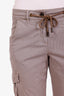 Brunello Cucinelli Brown Pinstripe Cargo Pants Size US 6
