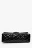 Pre-loved Chanel™ 2010 11 Black Patent Leather Jumbo Double Flap SHW