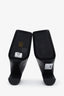 Alaïa Black Leather Square Toe Mules Size 10