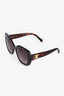 Celine Brown Tortoise Shell Triomphe Oversize Sunglasses