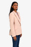 L'Agence Pink Tweed Single Breasted Blazer Size 2