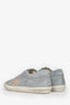 Golden Goose Light Blue Suede Super Star Double Foxing Sneakers Size 40