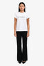 Nili Lotan Black Wide Leg Trousers Size 4