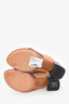 Dries Van Noten Purple/Beige Leather Ponyhair Sandals Size 38.5