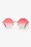 Chloe Red Round Frame '143S' Sunglasses