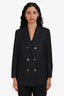 Thom Browne Navy/White Pinstripe Wool Blazer Size 44
