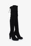 Stuart Weitzman Black Suede Knee High Boots Size 10.5