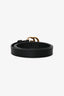 Gucci Black Leather Marmont Thin Belt Size 70/28