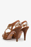 Prada Brown Leather Strappy Sandals Size 37