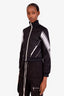 Gucci Black/White Interlocking G-embroidered Zip-up Sweatshirt Size XS