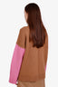 J.W Anderson Caramel/Pink Alpaca Wool Sweater Size M