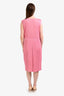 Pleats Please by Issey Miyake Pink Sleeveless Midi Dress Size 2