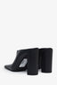 Alaïa Black Leather Square Toe Mules Size 10