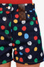 Louis Vuitton x Yayoi Kusama Dark Denim Polka Dot Shorts Size 36