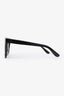 Saint Laurent Black Square Frame Logo Sunglasses