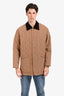 Burberry Vintage Tan Quilted Barn Jacket Size L Mens