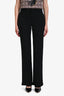 Emilio Pucci Black Pleated Wide Leg Trousers Size 6
