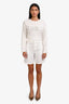 Burberry White Logo Embroidered Shorts Size 14Y