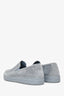 Prada Sports Light Grey Suede Slip-On Shoes Size 39