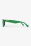 Bottega Veneta Green Frame Square Tinted Sunglasses