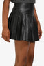 Bardot Black Vegan Leather Pleated Mini Skirt Size 4