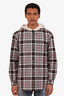 Alexander Wang Plaid Cotton Wool Hooded Jacket Size S