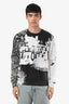 Christian Dior Black/White Cotton Mansion Print Crewneck Size M Mens
