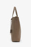 Saint Laurent Taupe Leather Shopping Toy Tote With Strap