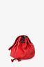 Bottega Veneta Red Intrecciato Flap Crossbody
