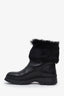 Prada Black Shearling Boots Size 39.5