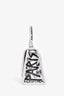 Balenciaga White Graffiti XS Hourglass Top Handle Bag with Strap