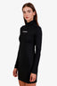 Vetements Black Turtleneck Logo Long Sleeve Midi Dress Size M