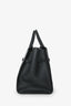 Valextra Black Saffiano Leather Milano Two Handles Medium Tote Bag with Strap