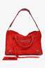 Balenciaga Red Suede City Bag