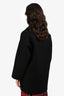 Red Valentino Black Heart Pocket Double Breasted Coat Size 42