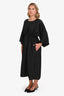 Sofie D'Hoore Black/White Polka Dot Silk Maxi Dress Size 40