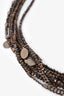 Brunello Cucinelli Brown Beaded Multi-Strand Necklace