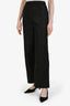 Prada 2022 Black Re-Nylon Logo Wide Legged Pants Size 38