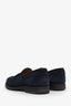 Mocassins à pampilles en daim bleu Brunello Cucinelli taille 42,5 homme