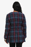Pre-loved Chanel™ 2018 Navy Multicolour Paris-Hamburg Fantasy Plaid Tweed Jacket Size 36