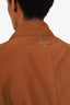 Prada Brown Distressed Triangle Logo Coverall Jacket Size M Mens