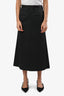 Maison Margiela MM6 Black Wool Blend Maxi Skirt Size 40