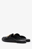 Pre-loved Chanel™ 2020 Black Leather CC Logo Mules Size 38