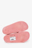 Gucci Pink Rubber GG Logo Slides Size 37