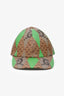 Gucci Beige/Green Coated Canvas Supreme Rhombus Baseball Cap Size M