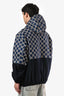 Gucci 2023 Navy GG Supreme Hooded Zip Up Wind Breaker Size 46 Mens