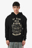 Valentino Black Cotton 'Le Chat De La Maison' Graphic Hoodie Size L Mens
