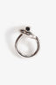 Hermès Sterling Silver 'Echappee' Ring Small Model Size 48