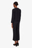 Pre-loved Chanel™ 02C Black Single Breasted Two-Piece Suit Size 42